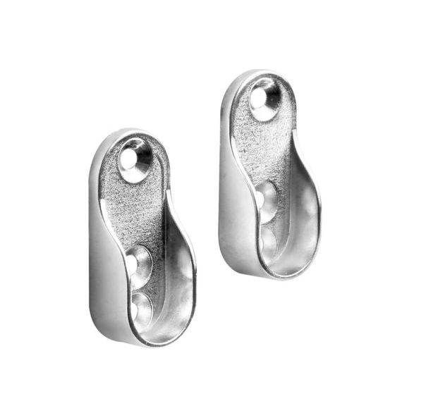 Wardrobe Rail End Bracket Oval Hardware Handles NZ