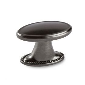 1186K Brushed Satin Black Nickel Finish Provincial Knob