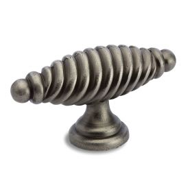 8393 Pewter Finish Provincial Kitchen Knob