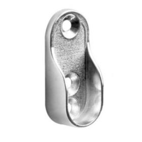 Wardrobe Rail End Bracket Oval