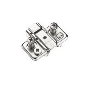 T-Type cruciform CAM adjustable Hinge Mount 0mm Pre-mounted 15mm euro screws