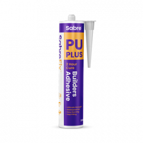 Sabre Fix PU Plus 2HR Construction Adhesive White