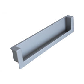 709 Silver Finish Recessed Kitchen Handle 